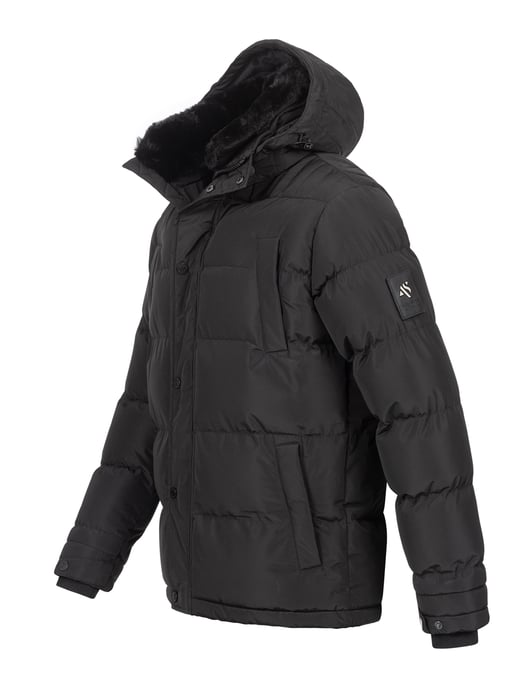Chaqueta de invierno para hombre Alessandro Salvarini AS-326 con forro de borreguito y capucha extraíble - Image 4
