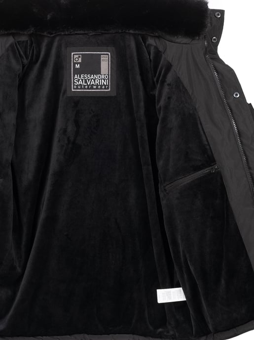 Chaqueta de invierno para hombre Alessandro Salvarini AS-326 con forro de borreguito y capucha extraíble - Image 6