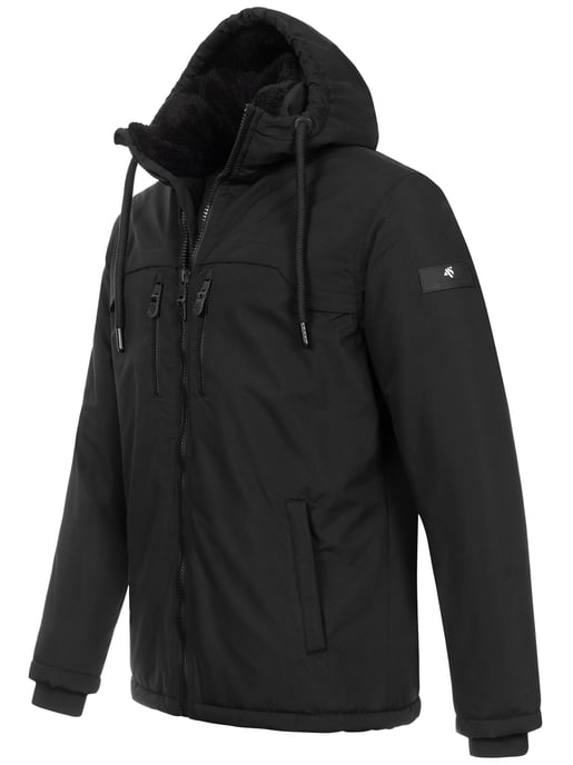 Chaqueta de invierno para hombre Alessandro Salvarini AS-332 con forro de borreguito y capucha - Image 3