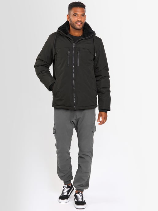 Chaqueta de invierno para hombre Alessandro Salvarini AS-332 con forro de borreguito y capucha - Image 6
