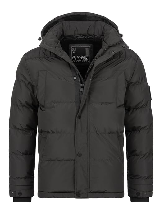 Chaqueta de invierno para hombre Alessandro Salvarini AS-326 con forro de borreguito y capucha extraíble - Image 2