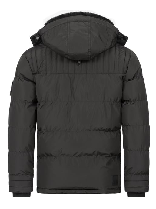 Chaqueta de invierno para hombre Alessandro Salvarini AS-326 con forro de borreguito y capucha extraíble - Image 5