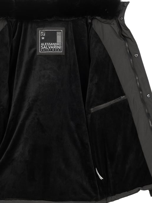 Chaqueta de invierno para hombre Alessandro Salvarini AS-326 con forro de borreguito y capucha extraíble - Image 6