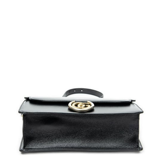 Gucci Medium Torchon GG Ring Bag en Negro Piel de becerro - Image 6