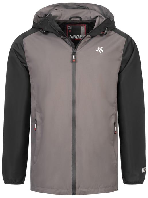 Chaqueta impermeable para hombre A. Salvarini AS-322 ligera y repelente al agua - Image 1