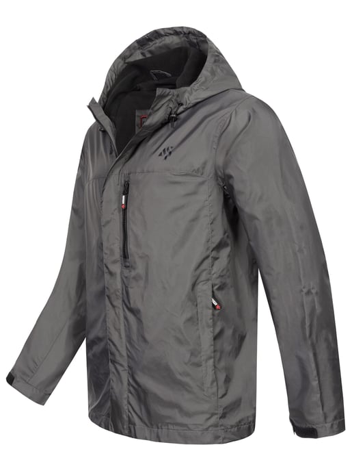 Chaqueta impermeable para hombre A. Salvarini AS-323 ligera con capucha - Image 3