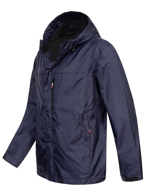 Chaqueta impermeable para hombre A. Salvarini AS-323 ligera con capucha - Image 3