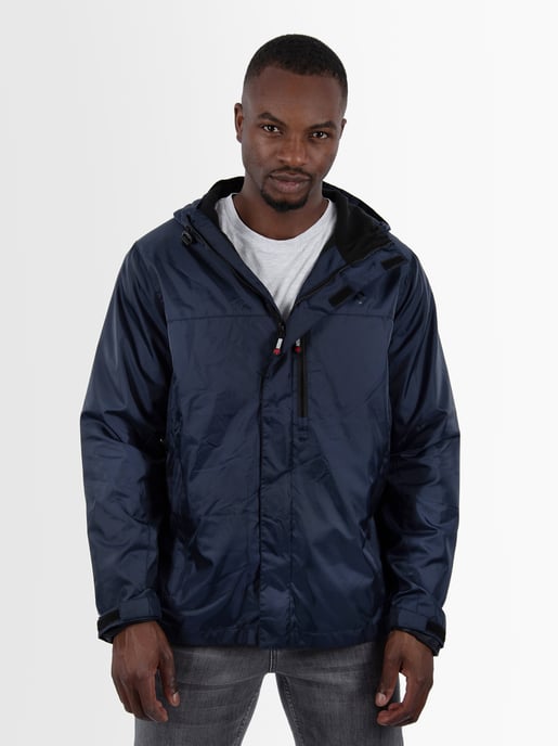 Chaqueta impermeable para hombre A. Salvarini AS-323 ligera con capucha - Image 6