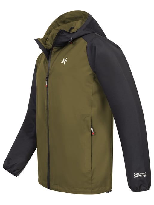 Chaqueta impermeable para hombre A. Salvarini AS-322 ligera y repelente al agua - Image 3