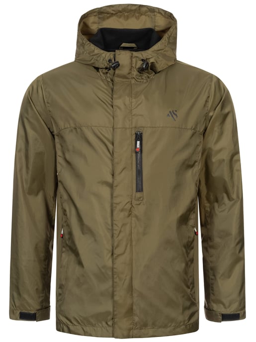 Chaqueta impermeable para hombre A. Salvarini AS-323 ligera con capucha - Image 2