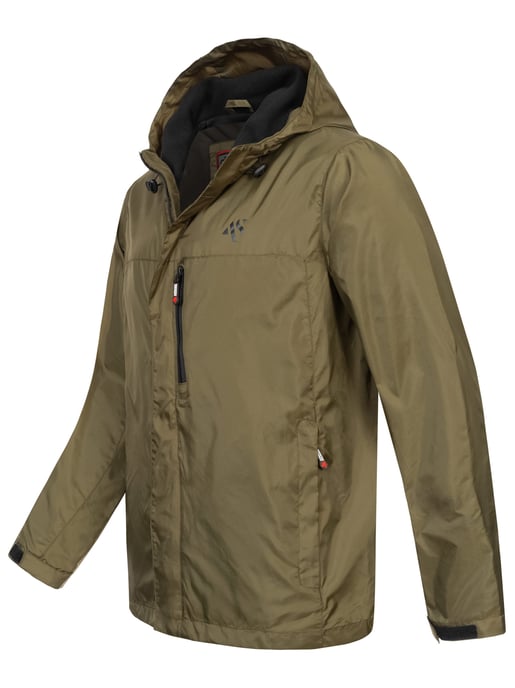 Chaqueta impermeable para hombre A. Salvarini AS-323 ligera con capucha - Image 3