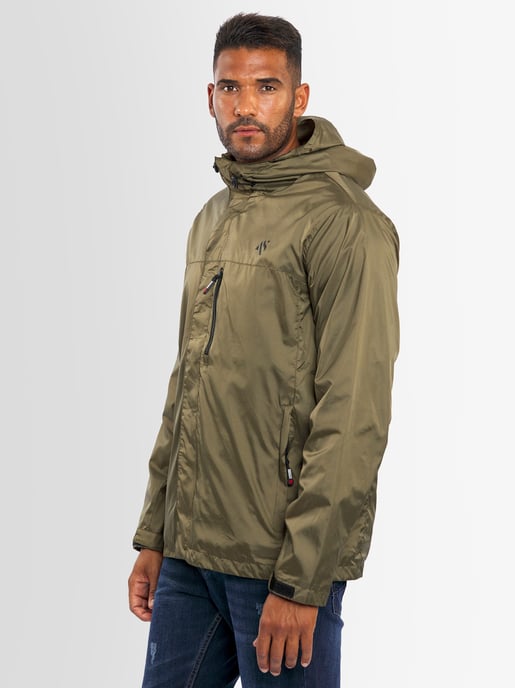 Chaqueta impermeable para hombre A. Salvarini AS-323 ligera con capucha - Image 6