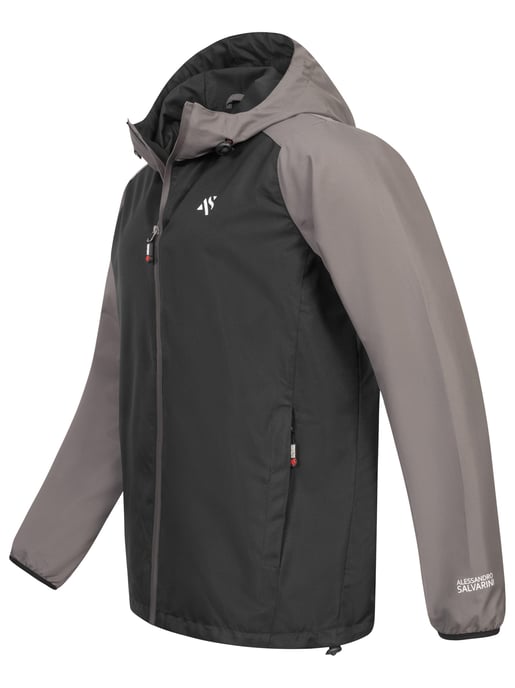 Chaqueta impermeable para hombre A. Salvarini AS-322 ligera y repelente al agua - Image 3
