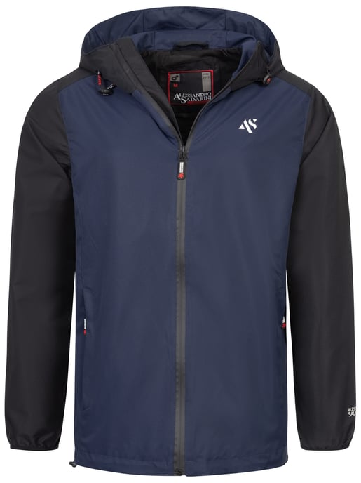 Chaqueta impermeable para hombre A. Salvarini AS-322 ligera y repelente al agua - Image 1