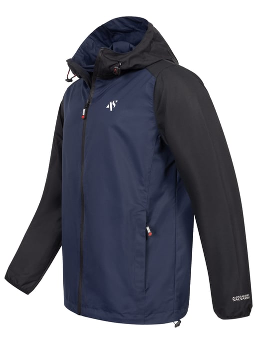Chaqueta impermeable para hombre A. Salvarini AS-322 ligera y repelente al agua - Image 3