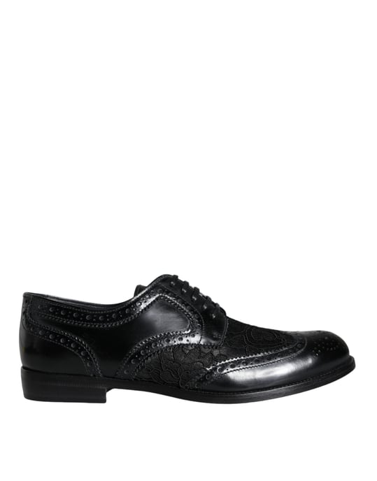 Zapatos Oxfords de Piel de Flor de Hombre con Punta Brogue - Image 5