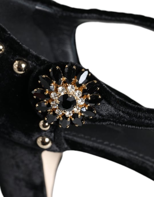 Zapatos de Tacón de Terciopelo Rosa con Tacón Cuadrado - Image 6