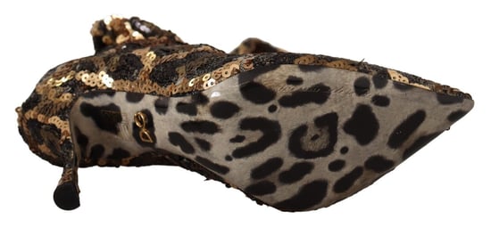 Zapatos de tacón de leopardo con lentejuelas - Image 6