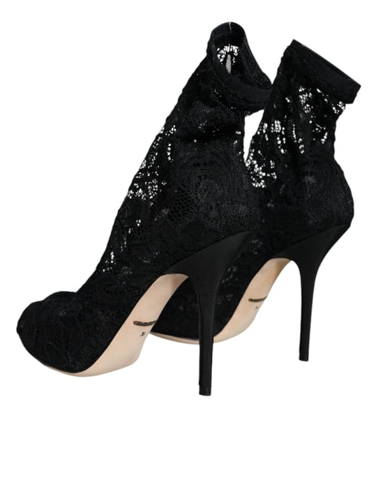 Tacones Peeptoe de Encaje Estilo Floral - Image 4