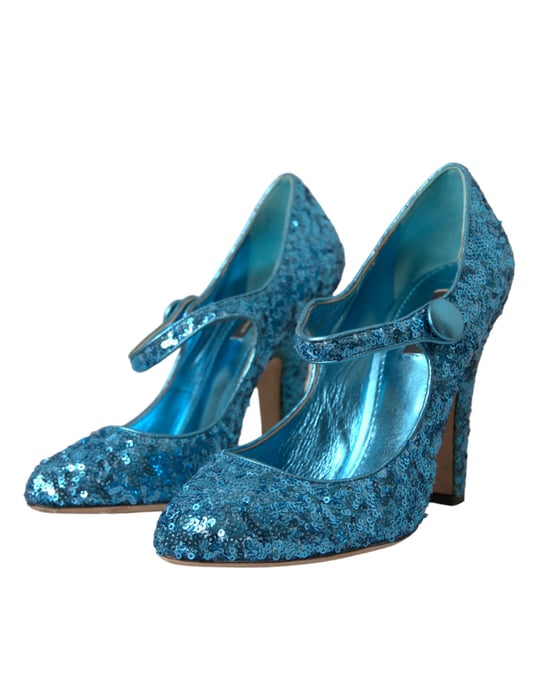 Zapatos de tacón alto Mary Jane con lentejuelas - Image 3
