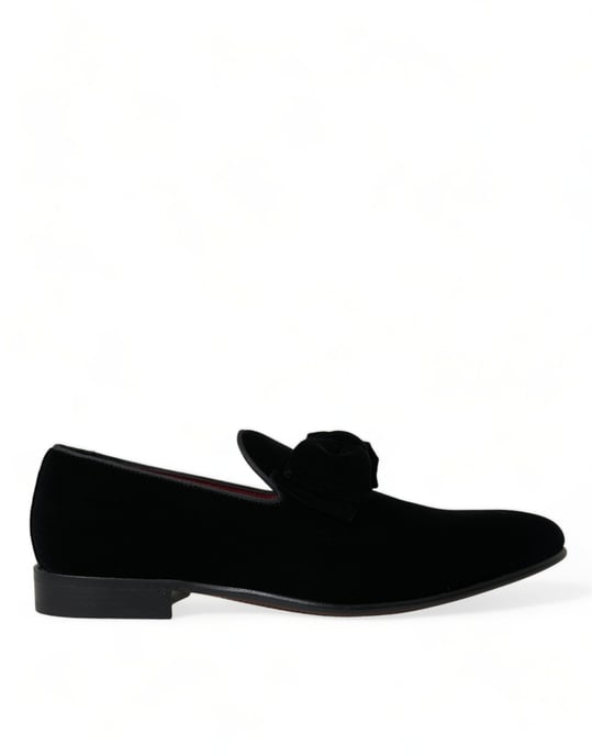 Mocasines de Terciopelo con Detalle de Lazo - Image 1