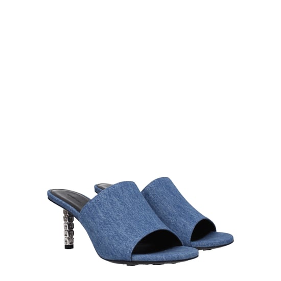Sandalias de tacón con cadena de denim - Image 2