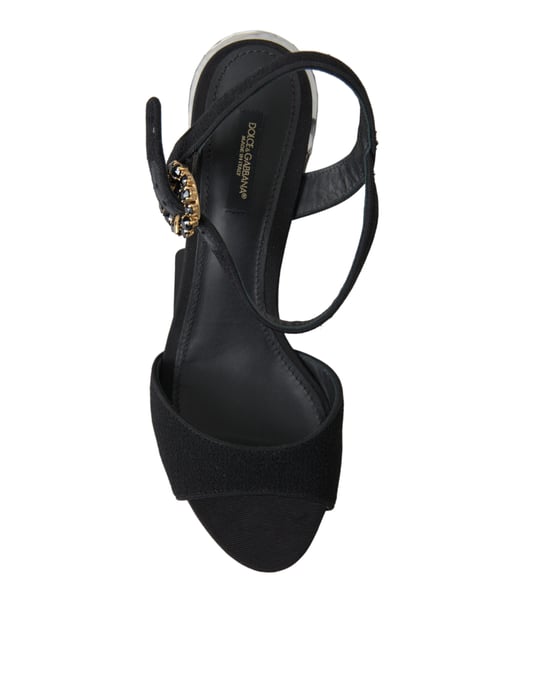 Sandalias de Tacón Espejo Negros - Image 2
