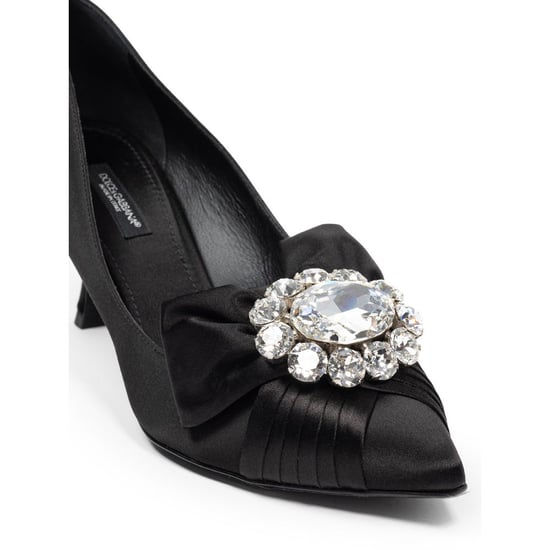 Zapatos de tacón con lazo Satinado Negro Cr1176aw428 - Image 4