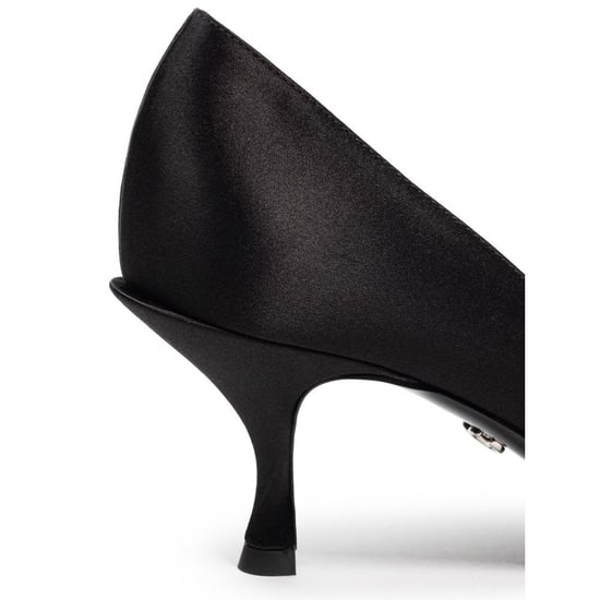 Zapatos de tacón con lazo Satinado Negro Cr1176aw428 - Image 5