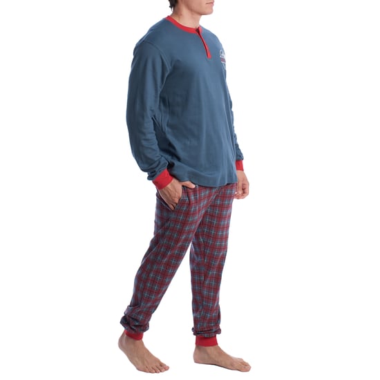 Pijama Hombre Algodón de Manga Larga KLP4 - Image 3