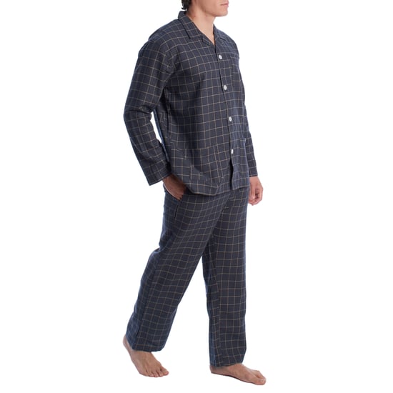 Pijama Hombre Algodón con Camisa Manga Larga KLP7 - Image 3