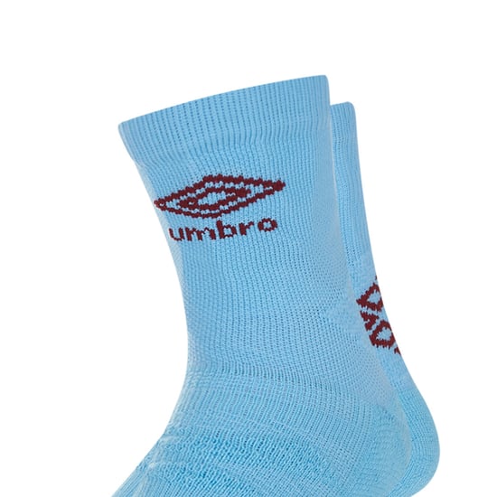 Umbro Mens Protex Gripped Ankle Socks (Sky Blue/New Claret) - Image 3