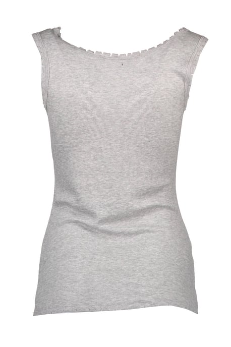 Camiseta sin mangas de canalé con borde sin terminar - Image 2