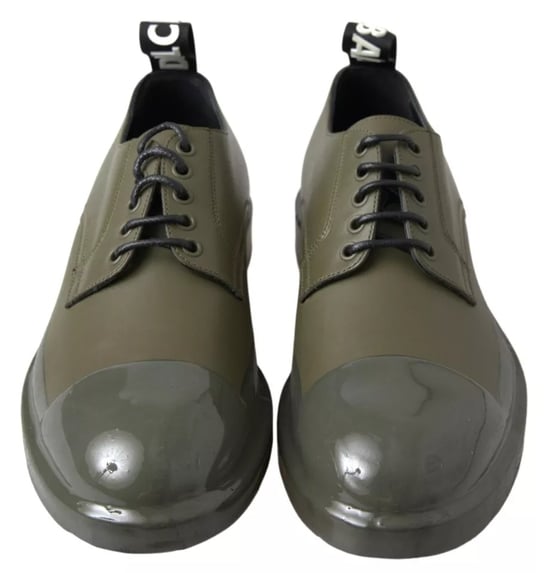 Zapatos Derby Sin Cordones Verde Militar - Image 2