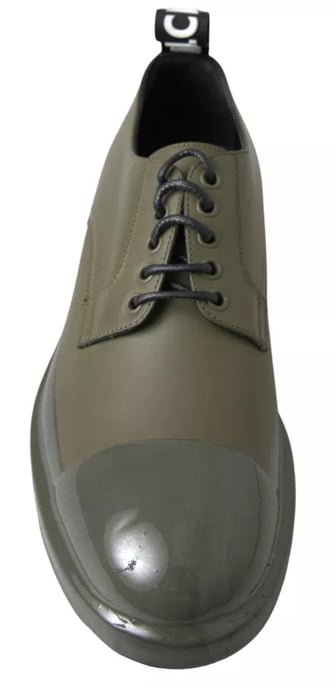 Zapatos Derby Sin Cordones Verde Militar - Image 6