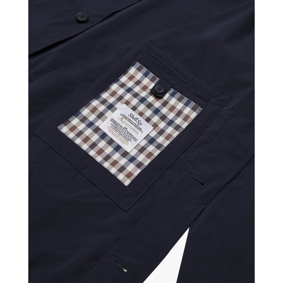 Gabardina Aquascutum Active Stretch Caban, Chaqueta Azul Marino - Image 5