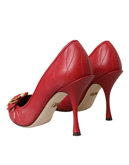 Zapatos de Tacón de Cuero Acolchados Estilo Punta - Image 4