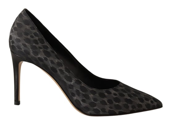 Zapatos de Tacón de Puntera Puntiaguda con Estampado de Leopardo - Image 1