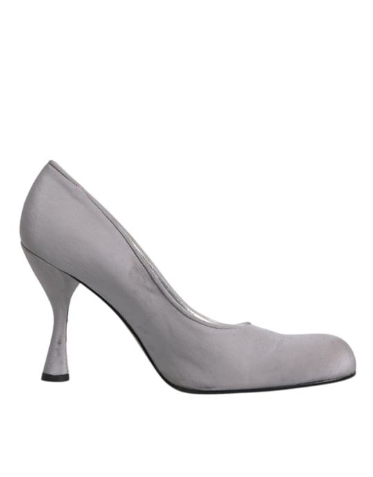 Tacones de satén gris - Image 1