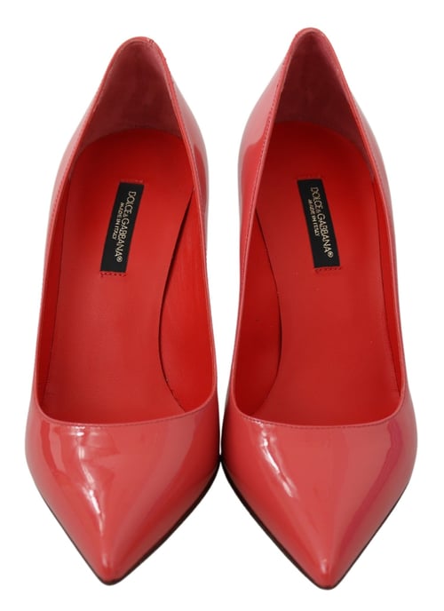 Zapatos de Tacón de Piel Patente con Punta Afinada - Image 4