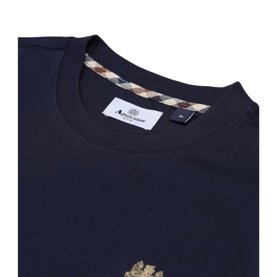 Camiseta Aquascutum Active Con Logotipo Pequeño Azul Marino - Image 3