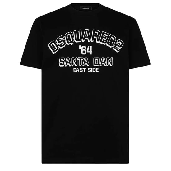 Camiseta Negra Dsquared2 Santa Dan 64 - Image 1