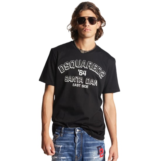 Camiseta Negra Dsquared2 Santa Dan 64 - Image 3