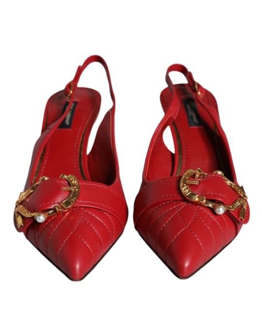 Zapatos de tacón bajo con tira trasera acolchada - Image 2