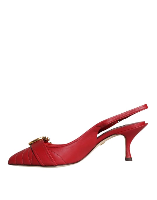 Zapatos de tacón bajo con tira trasera acolchada - Image 4