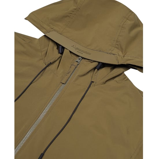 Chaqueta Cortavientos Elástica Con Capucha Aquascutum Active Verde Militar - Image 3