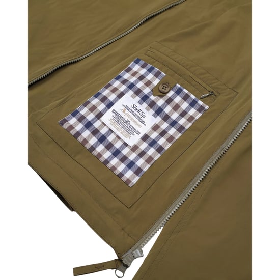 Chaqueta Cortavientos Elástica Con Capucha Aquascutum Active Verde Militar - Image 6