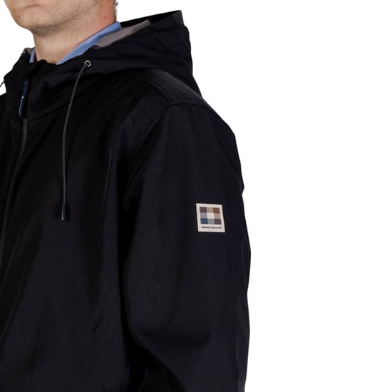 Chaqueta Cortavientos Elástica Con Capucha Aquascutum Active Negra - Image 3