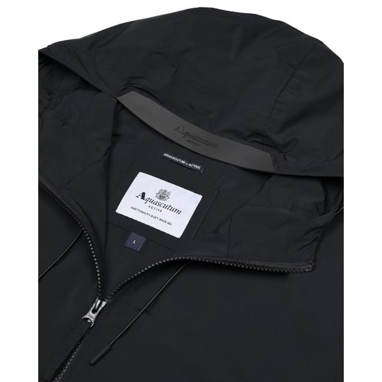 Chaqueta Cortavientos Elástica Con Capucha Aquascutum Active Azul Marino - Image 4