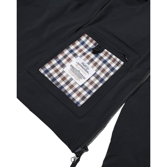 Chaqueta Cortavientos Elástica Con Capucha Aquascutum Active Azul Marino - Image 6